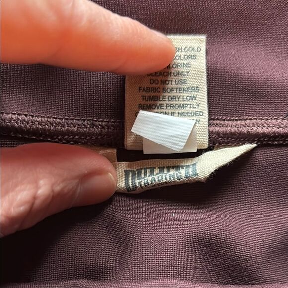 Duluth Trading Co Purple Mini Pencil Skirt with Slit for Work - Picture 3 of 12